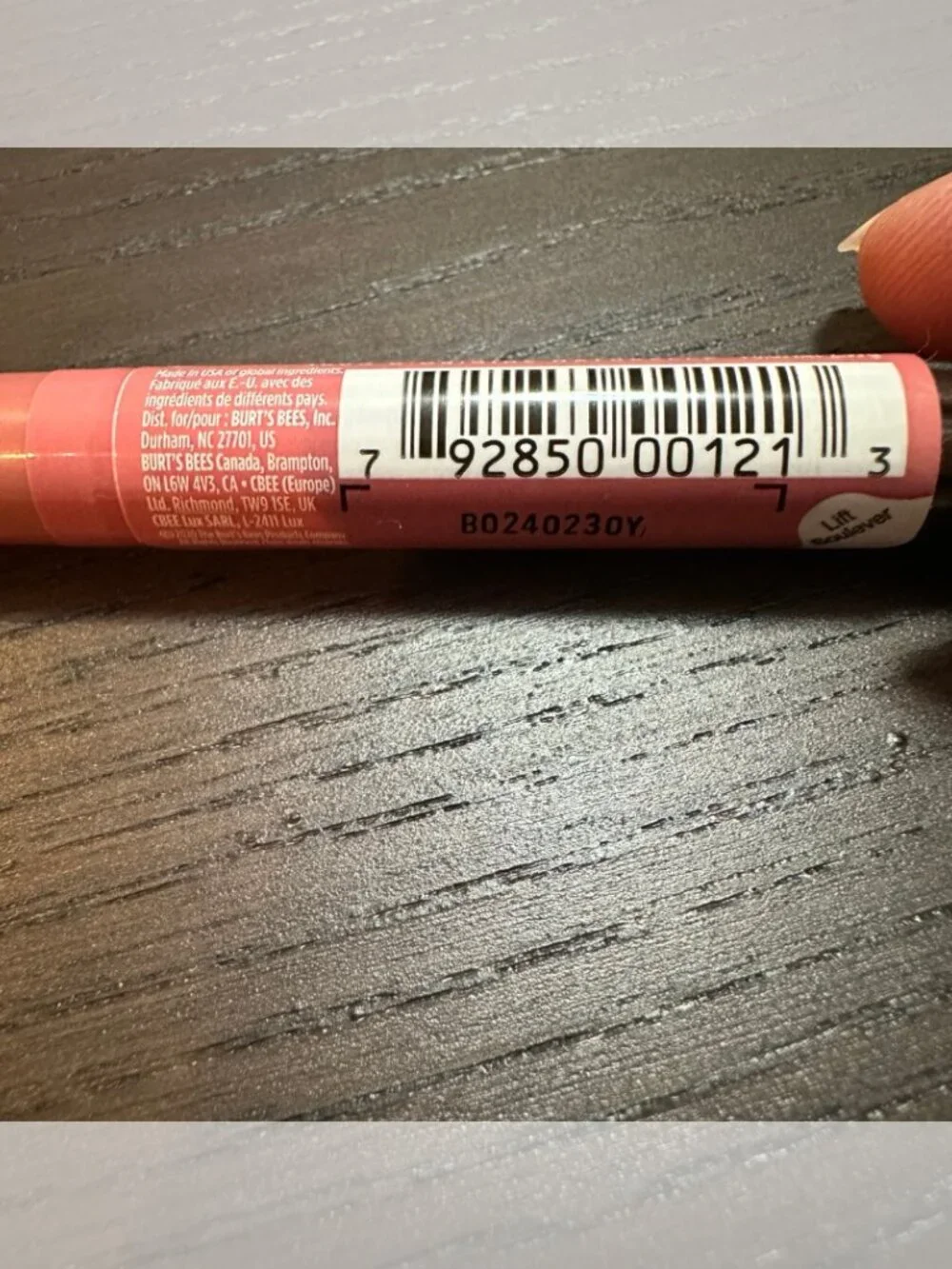 Burt's Bees Lip Shimmer Peony Natural Moisturizing Shimmery Tinted Lip Balm